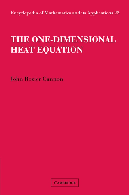 Front cover_The One-Dimensional Heat Equation