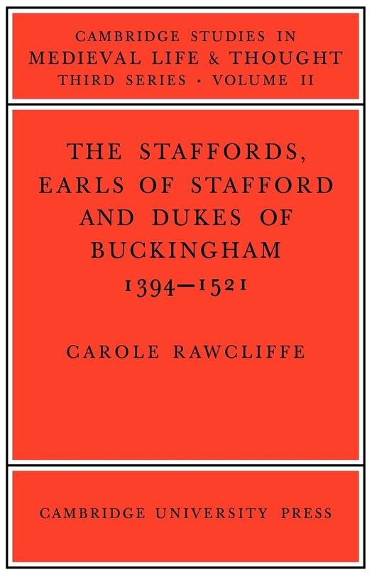 Couverture_The Staffords, Earls of Stafford and Dukes of Buckingham