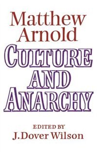 Front cover_Culture And Anarchy