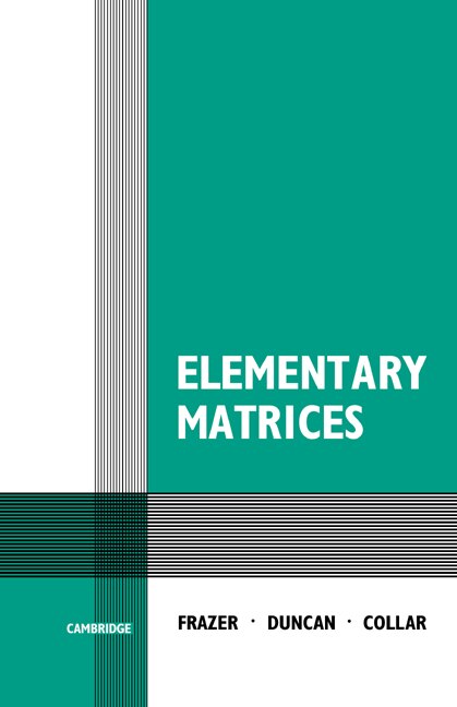 Couverture_Elementary Matrices