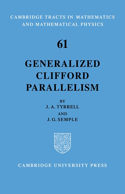 Front cover_Generalized Clifford Parallelism