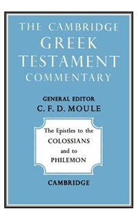 Couverture_The Epistles To The Colossians And To Philemon