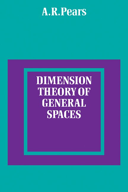 Couverture_Dimension Theory of General Spaces