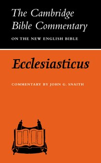 Couverture_Ecclesiasticus or the Wisdom of Jesus, Son of Sirach