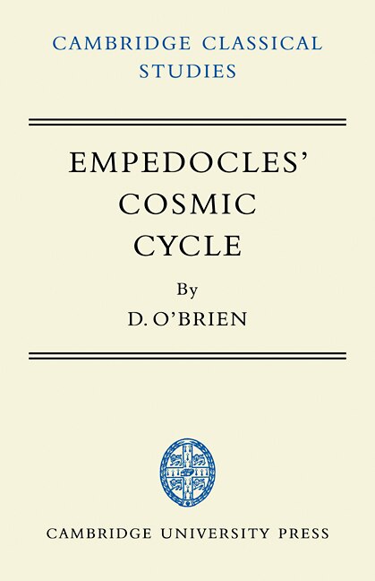 Front cover_Empedocles' Cosmic Cycle