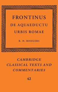 Front cover_Frontinus: De Aquaeductu Urbis Romae