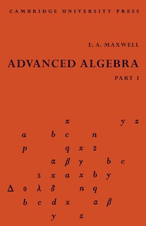 Couverture_Advanced Algebra, Part 1