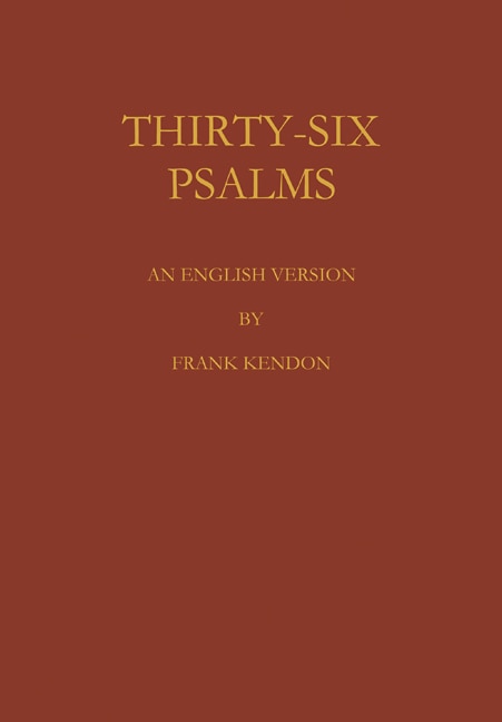Front cover_Thirty Six Psalms