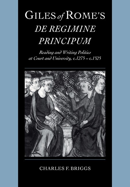 Front cover_Giles of Rome's De regimine principum
