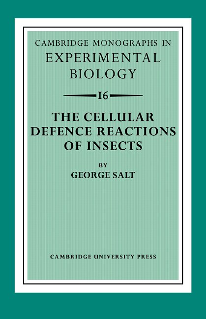 Couverture_The Cellular Defence Reactions of Insects