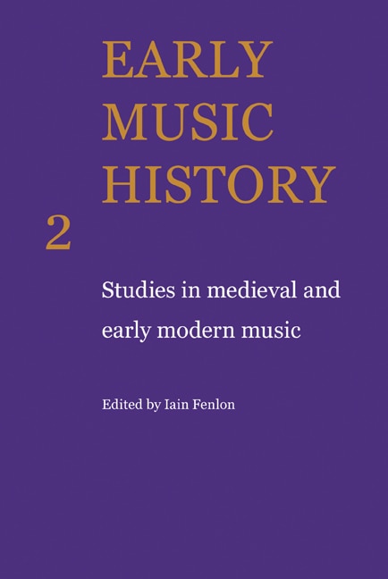 Couverture_Early Music History