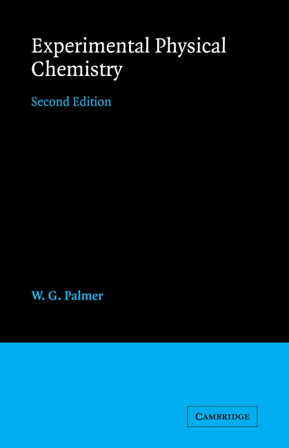 Front cover_Experimental Physical Chemistry