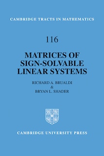 Couverture_Matrices of Sign-Solvable Linear Systems
