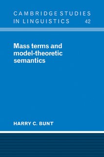 Front cover_Mass Terms and Model-Theoretic Semantics