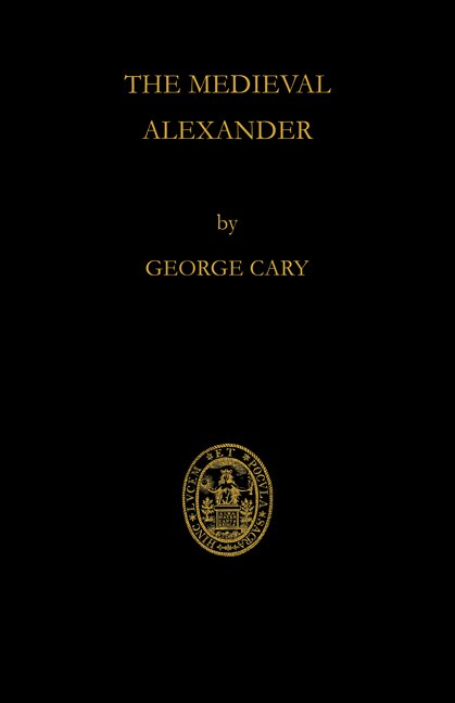 Front cover_The Medieval Alexander