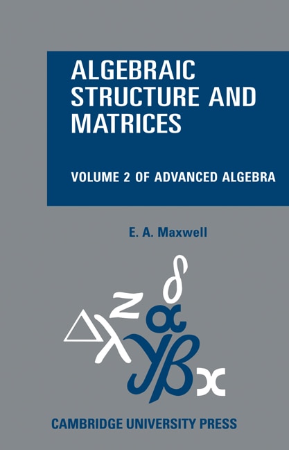 Couverture_Algebraic Structure and Matrices Book 2