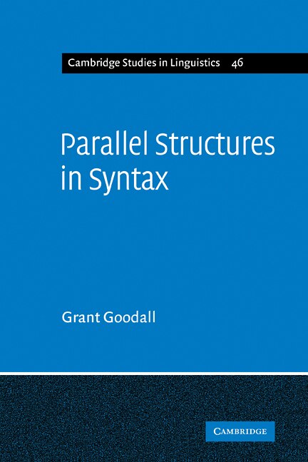 Front cover_Parallel Structures in Syntax