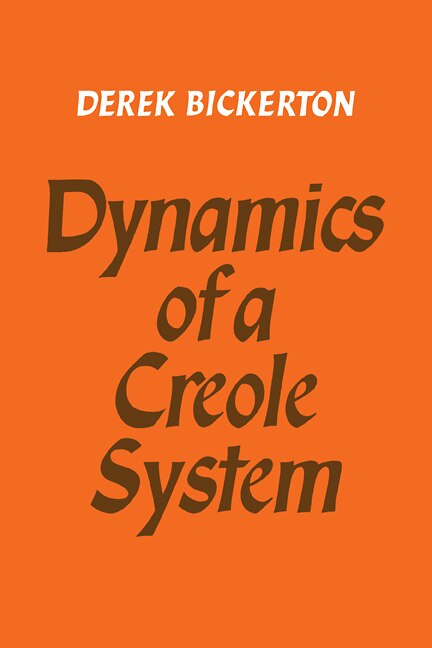 Couverture_Dynamics of a Creole System
