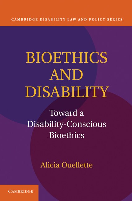 Front cover_Bioethics and Disability