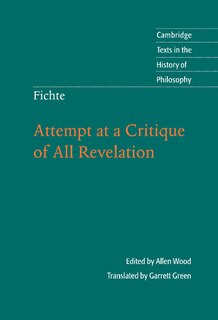 Front cover_Fichte: Attempt at a Critique of All Revelation