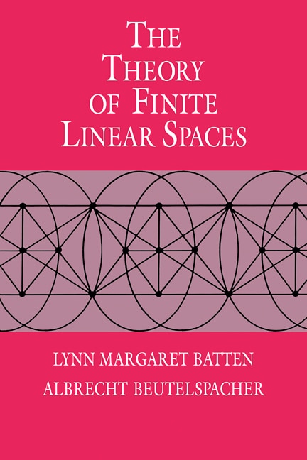 Couverture_The Theory of Finite Linear Spaces