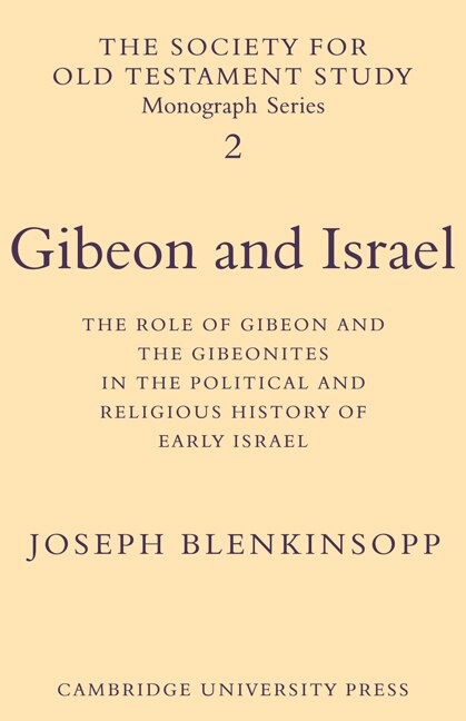 Front cover_Gibeon and Israel