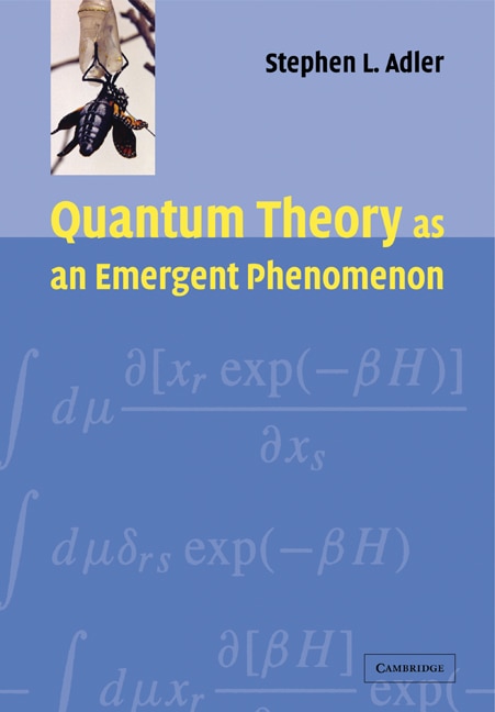 Front cover_Quantum Theory as an Emergent Phenomenon