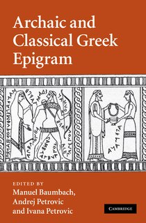 Front cover_Archaic and Classical Greek Epigram