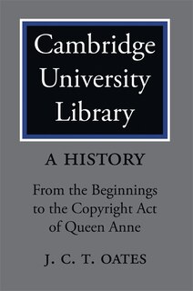 Couverture_Cambridge University Library: A History