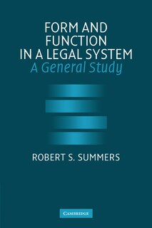 Front cover_Form and Function in a Legal System