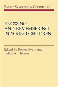 Front cover_Knowing and Remembering in Young Children