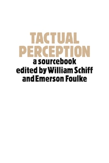 Front cover_Tactual Perception