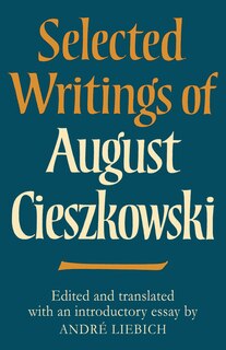 Front cover_Selected Writings of August Cieszkowski