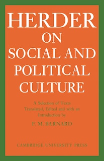 Front cover_J. G. Herder on Social and Political Culture