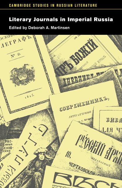 Front cover_Literary Journals in Imperial Russia