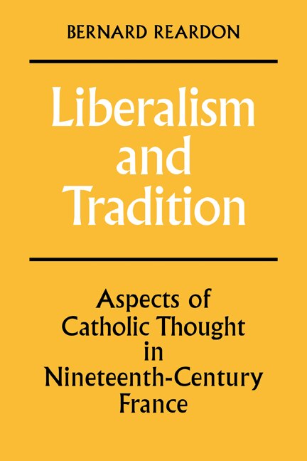 Front cover_Liberalism and Tradition