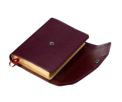 Kjv Pocket Reference Bible, Burgundy Imitation Leather With Flap Fastener, Red-letter Text, Kj242:xr Burgundy Imitation Leather, With Flap Fastener