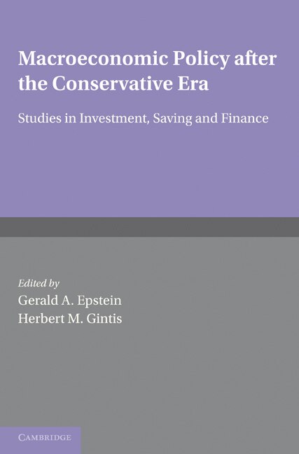 Front cover_Macroeconomic Policy after the Conservative Era