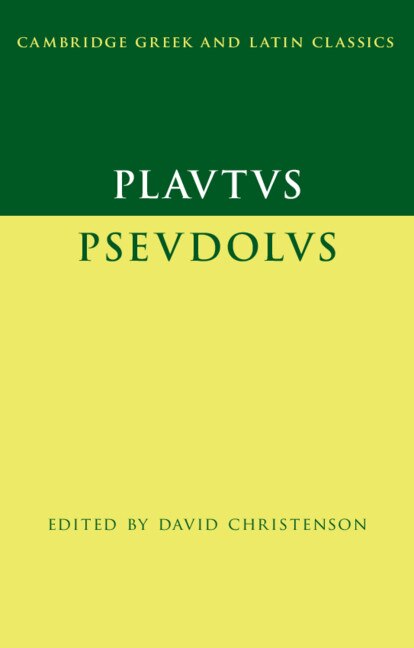 Front cover_Plautus: Pseudolus