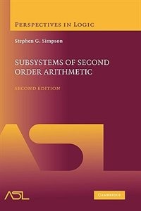 Front cover_Subsystems of Second Order Arithmetic