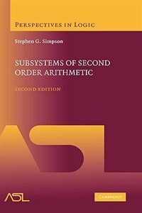 Front cover_Subsystems of Second Order Arithmetic