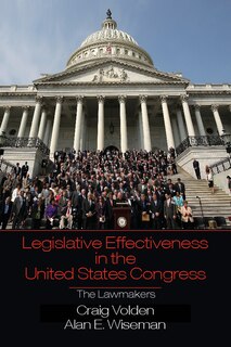 Front cover_Legislative Effectiveness In The United States Congress