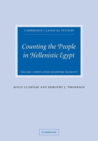 Front cover_Counting the People in Hellenistic Egypt 2 Volume Paperback Set
