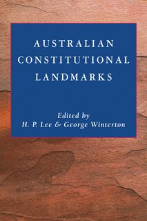 Couverture_Australian Constitutional Landmarks