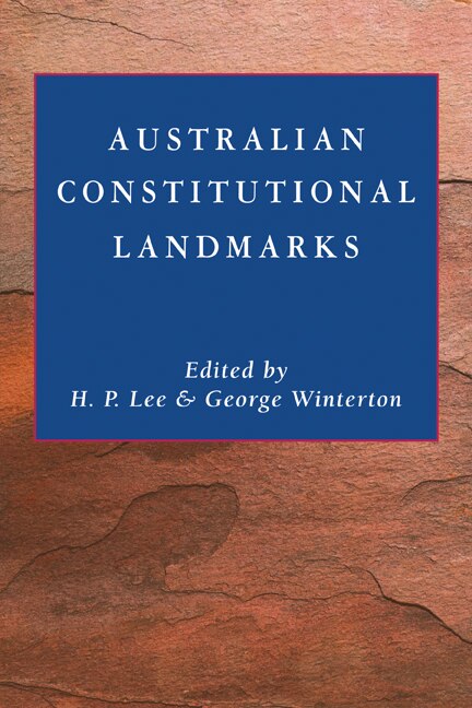 Couverture_Australian Constitutional Landmarks