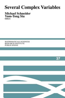 Front cover_Several Complex Variables