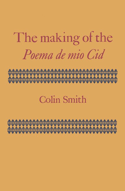 Front cover_The Making of the Poema de mio Cid