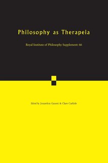 Front cover_Philosophy As Therapeia