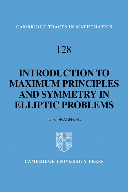 Couverture_An Introduction to Maximum Principles and Symmetry in Elliptic Problems