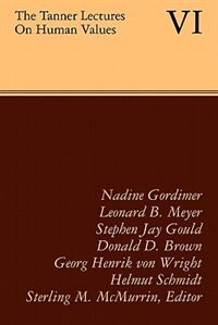 Front cover_The Tanner Lectures on Human Values